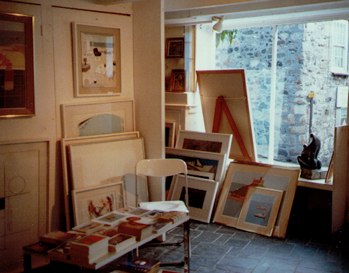 Inside Henry C. Gilberts gallery - Wills Lane Gallery in St Ives